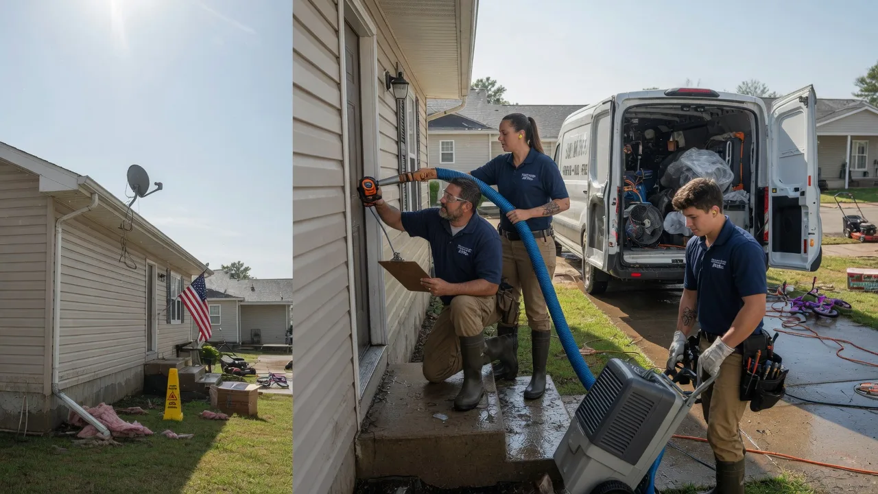 Ceiling Water Damage Restoration in Meridian, TX near me